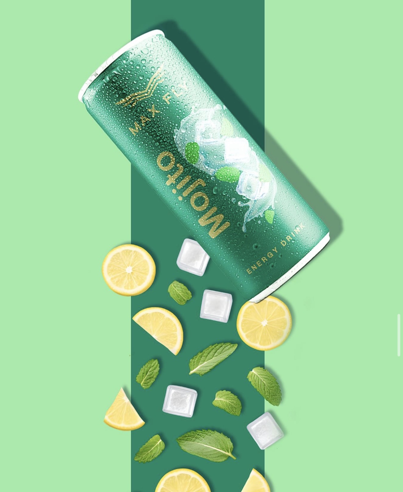 Max Fly Mojito energy drink can