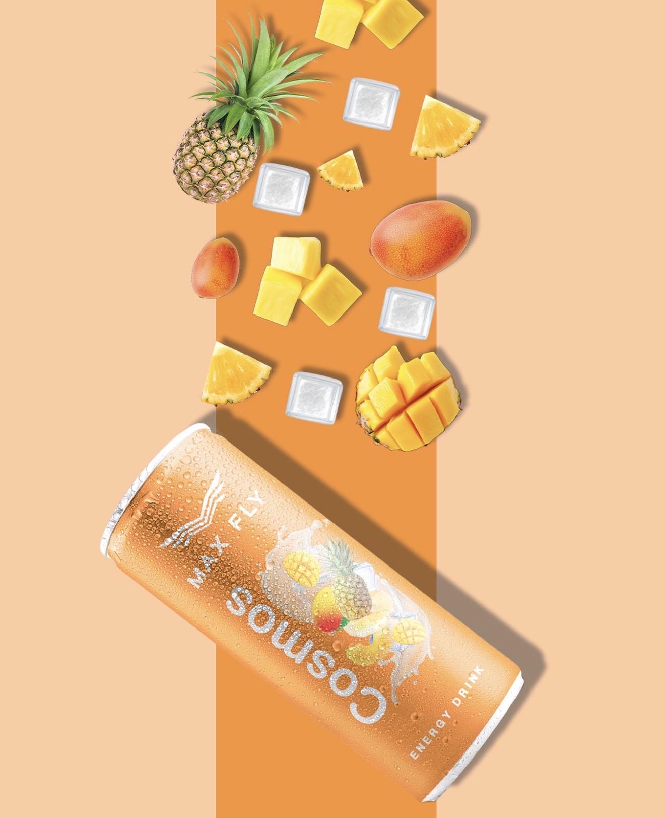 Max Fly Cosmos energy drink can