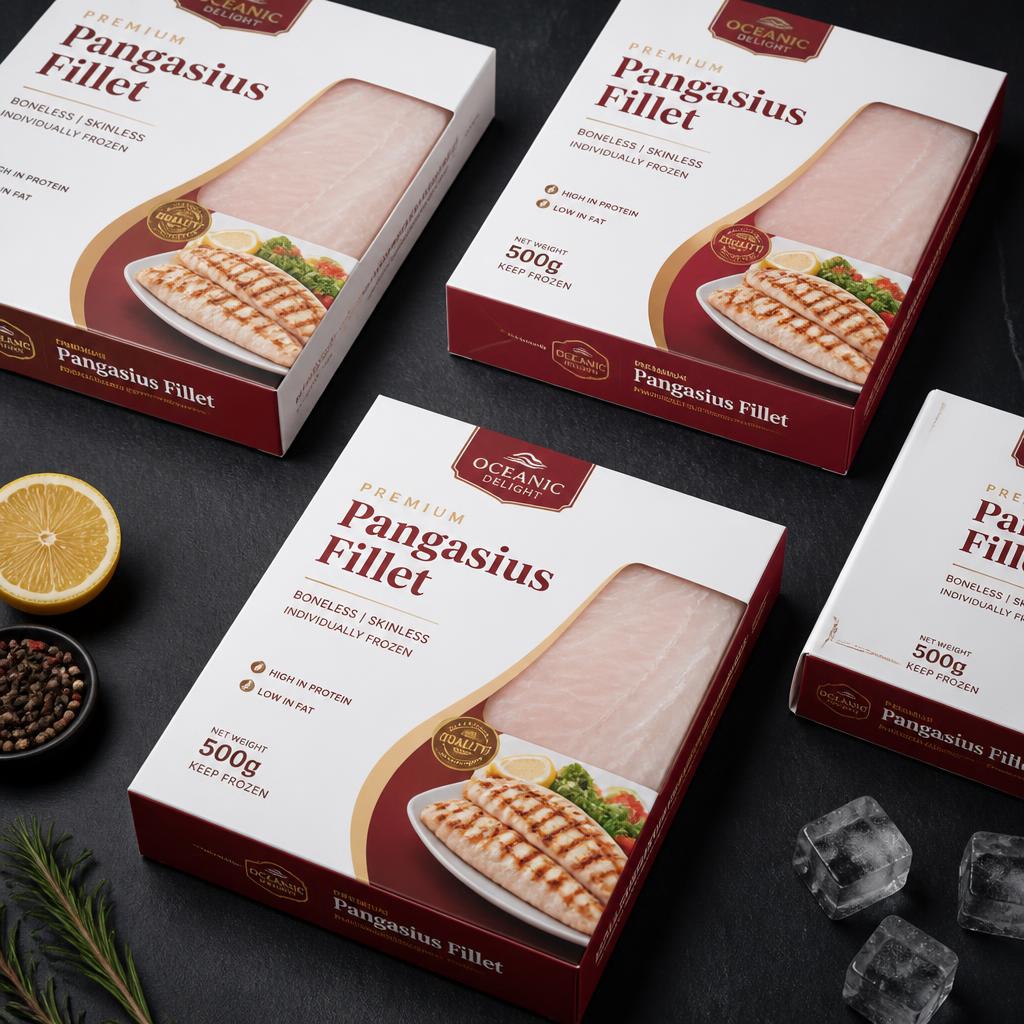 Retail-ready Pangasius fillet packaging