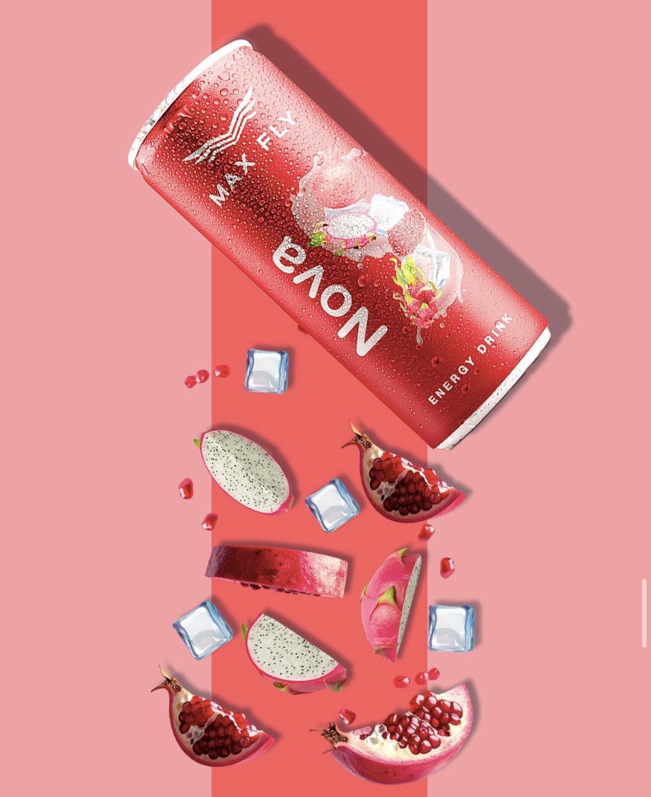 Max Fly Nova energy drink can