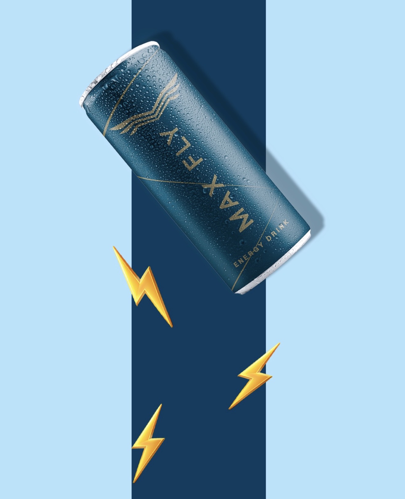 Max Fly Original energy drink can